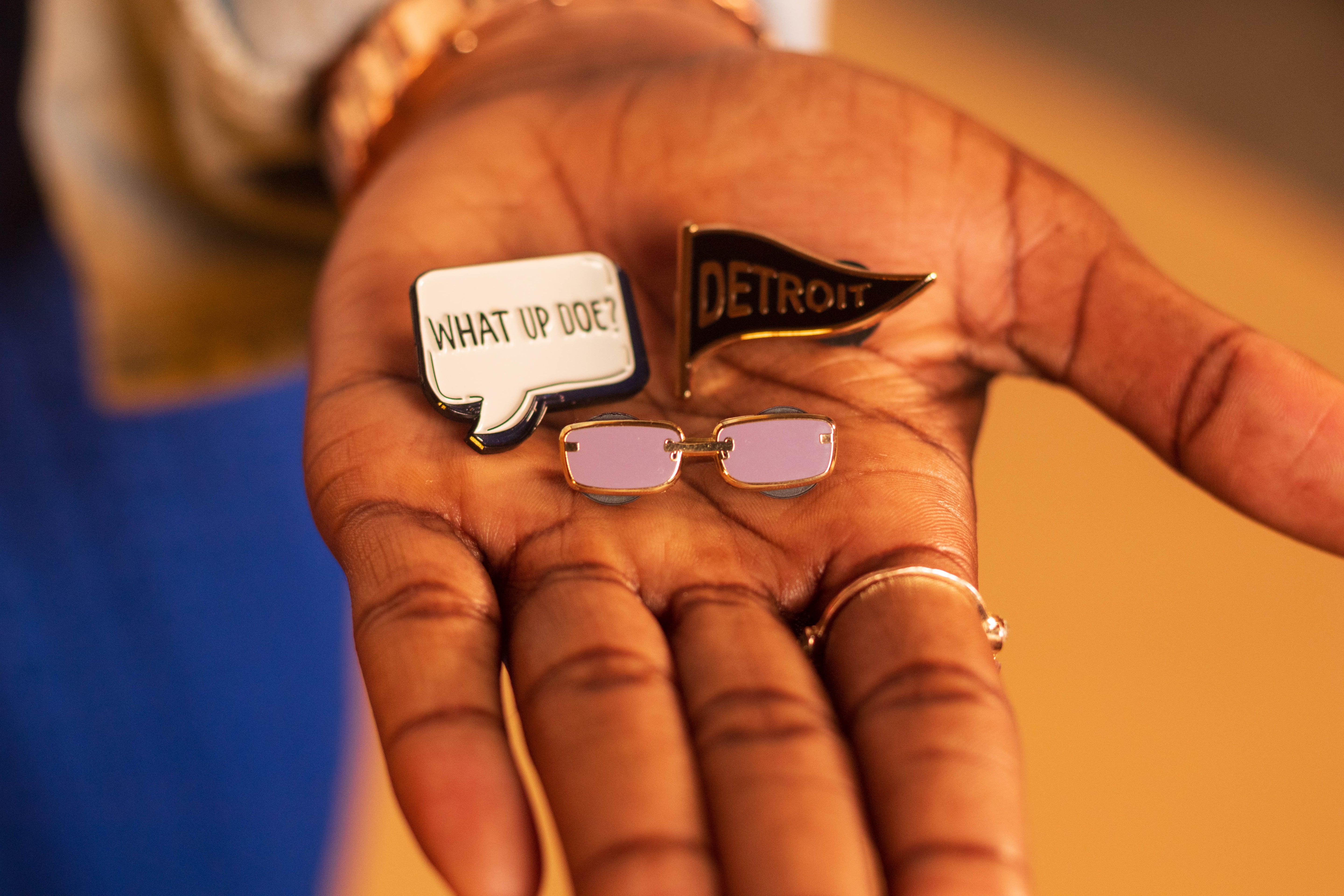 "What Up Doe" Speech Bubble Enamel Pin